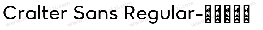 Cralter Sans Regular字体转换